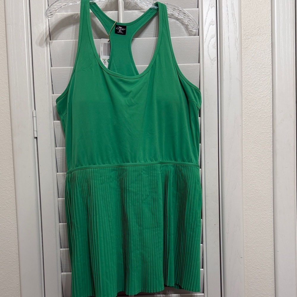 Green Women's Premium Athleisure Dress One Piece, Sz. XL